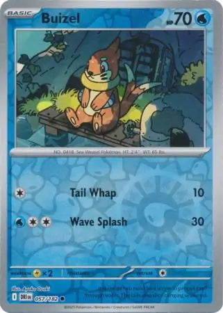 Destined Rivals Buizel #57/182 reverse holo
